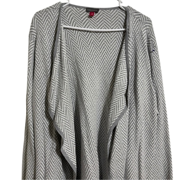 Vince Camuto Herringbone Open Front Cardigan Size: XL - Picture 5 of 8